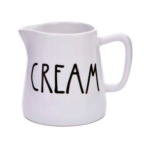 Cremeira de Cerâmica Happy Cream Branca 13x9x8cm