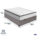 Ver imagem 3 de Cama Box Baú Queen e Colchão Molas Ensacadas Amsterdã Probel