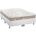 Ver imagem 1 de Cama Box King: Colchão Molas Ensacadas Pocket Silver Star Air Df + Base Crc Courano White(193x203)
