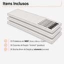 Ver imagem 2 de Kit de 3 Prateleiras 80cm MDF Branco - On Móveis