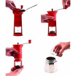 Moedor Manual de Café Vermelho Bialetti - 2