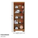 Ver imagem 3 de Armario Multiuso 2 Portas Maxus 61x187 cm Cinamomo Areia Zanz