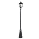 Ver imagem 1 de Poste Colonial para Jardim Preto para 1 lâmpada e-27 ST454