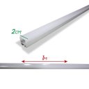 Ver imagem 2 de 1 Metro de Perfil Sobrepor 20mm Alumínio para Fita LED St1098