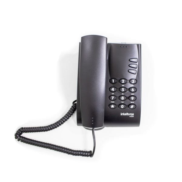 Telefone com Fio Pleno Preto Intelbrás St722 - 4