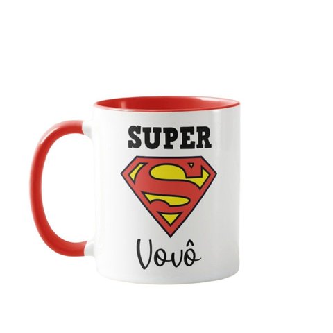 Caneca Divertida de Presente Personalizado para o Super Vovô
