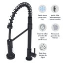 Ver imagem 2 de Torneira Gourmet Preta de Bancada Cozinha Água Fria