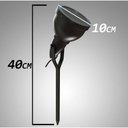 Ver imagem 2 de Kit 6x Espeto Para Jardim E27 Para Lâmpada Par 20/30 Preto St529