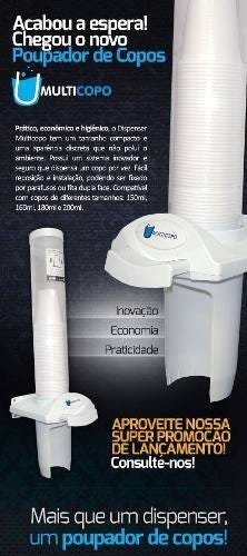 Kit Dispenser Poupador De Copo Água Café Lixeira Dupla Nobre - 7