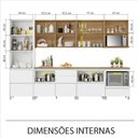 Ver imagem 6 de Cozinha Modulada 7 Peças 9 Portas 8 Gavetas Ripado Nichos Forno e Micro Ondas Rainha 100 Mdf