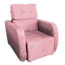 Ver imagem 3 de Poltrona Reclinavel Sala De Estar Safira Amamentação Rosa