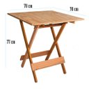 Ver imagem 5 de Marcenaria Real Conjunto de Mesa Tampo Liso 70x70 com 04 Cadeiras em Madeira Mista sem Pintura