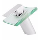 Ver imagem 1 de Torneira Monocomando Misturador Em Vidro Mônaco Bica Baixa