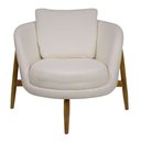 Ver imagem 6 de Poltrona Decorativa Austin Bouclé Off White - Nexta Casa