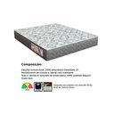 Ver imagem 2 de Conjunto Box Baú Casal: Colchão Espuma Orthoflex D23 Comfortpedic + Base Crc Suede Black(138x188)