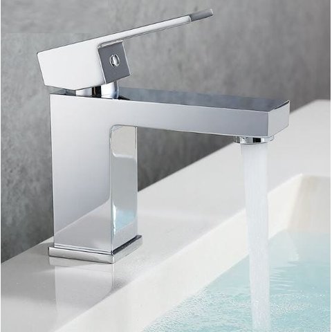 Torneira Monocomando Quadrada Para Banheiro Luxo C74940