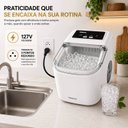 Ver imagem 5 de Máquina de Gelo Portátil 12kg 127V Produção Rápida