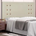 Ver imagem 4 de Cabeceira Gênova Para Cama Box Solteiro 90cm Corino Bege