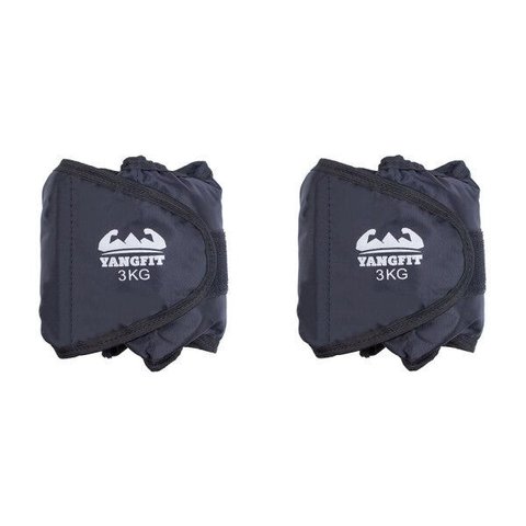 Par de Caneleiras Tornozeleiras 3kg Yangfit