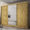 Ver imagem 1 de Guarda-Roupa Casal com Espelho 3 Portas 6 Gavetas Natus