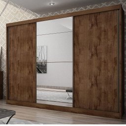 Guarda-Roupa Casal com Espelho 3 Portas 6 Gavetas Natus - 2 Guarda-Roupa Casal com Espelho 3 Portas 6 Gavetas Natus - 2