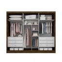 Ver imagem 3 de Guarda-Roupa Casal com Espelho 3 Portas 6 Gavetas Natus