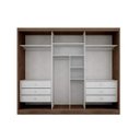 Ver mais imagens de Guarda-Roupa Casal com Espelho 3 Portas 6 Gavetas Natus