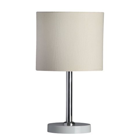 abajur evita poptem aluminio branco total 30cm moderno cabeceira quarto sala