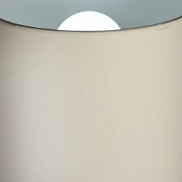 abajur evita poptem aluminio branco total 30cm moderno cabeceira quarto sala - 4