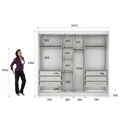 Ver imagem 5 de Guarda-Roupa Casal 2 Portas de Correr Geom Yescasa