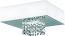 Ver imagem 1 de Plafon Vision Cromado Espelhado Quadr. com Cristais 22x22cm LED 10W 127V 6400K (Luz Branca)