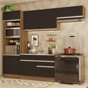 Ver imagem 1 de Armário de Cozinha Completa 270cm Rustic/Preto Glamy Madesa 15