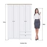 Guarda-roupa 4 Portas e 2 Gavetas Americano - 5