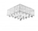 Ver imagem 3 de Plafon Quadrado Double Face Cristal 12 Luzes 127V Llum Bronzearte
