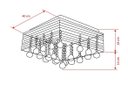 Ver imagem 2 de Plafon Quadrado Double Face Cristal 12 Luzes 127V Llum Bronzearte
