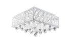 Ver imagem 1 de Plafon Quadrado Double Face Cristal 12 Luzes 127V Llum Bronzearte