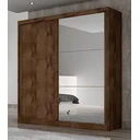 Ver imagem 1 de Guarda Roupa Solteiro com Espelho 2 Portas 3 Gavetas Thor Espresso Móveis