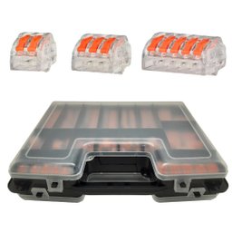 Caixa Kit 200un Conector Emenda Alavanca Rápida 2,3,5 Fios - 2