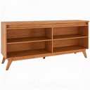 Ver imagem 4 de Buffet Aparador 4 Portas para Sala de Jantar Repleta - Off White/cedro