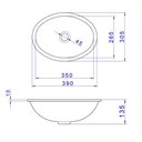 Ver imagem 3 de Cuba de Embutir Deca 39x30 L.59.17 Oval Branco Gelo