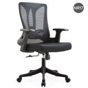 Ver imagem 2 de Cadeira Escritório Nr-17 Giratória Diretor Blm768d Blume Tela Mesh Preto Base Rodizio Nylon