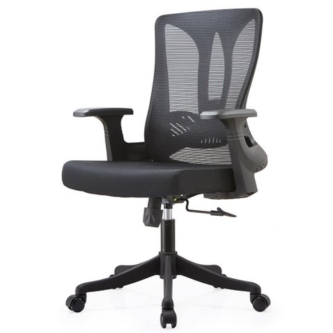 Cadeira Escritório Nr-17 Giratória Diretor Blm768d Blume Tela Mesh Preto Base Rodizio Nylon