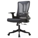Ver imagem 1 de Cadeira Escritório Nr-17 Giratória Diretor Blm768d Blume Tela Mesh Preto Base Rodizio Nylon