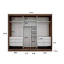 Ver imagem 5 de Guarda-Roupa Casal 3 Portas 6 Gavetas Natus