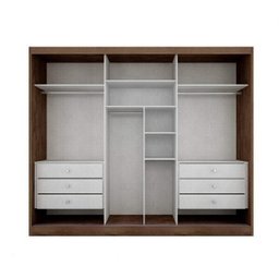 Guarda-Roupa Casal 3 Portas 6 Gavetas Natus - 8 Guarda-Roupa Casal 3 Portas 6 Gavetas Natus - 8