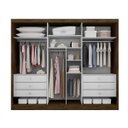 Ver imagem 3 de Guarda-Roupa Casal 3 Portas 6 Gavetas Natus