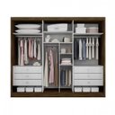 Ver imagem 3 de Guarda-Roupa Casal 3 Portas 6 Gavetas Natus