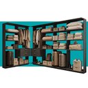 Ver imagem 5 de Guarda-Roupas Closet Modulado Alasca One 360cm 6 Peças com 4 Gavetas e Cabideiros Preto Touch