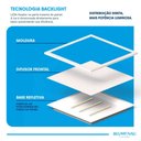 Ver imagem 4 de Painel LED Backlight Sobrepor Quadrado 32W 6.500k - Preto