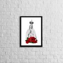 Ver imagem 1 de Quadro Nossa Senhora Imaculada Conceição 24x18cm:Madeira branca